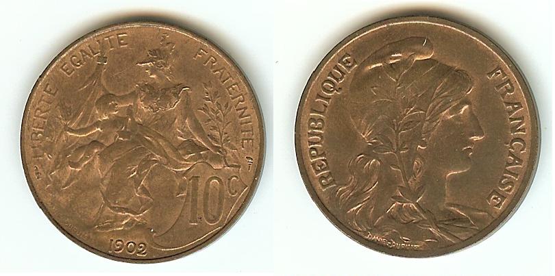 10 centimes Daniel-Dupuis 1902 SPL